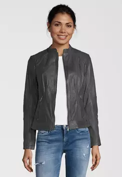 Кожаная куртка 7eleven CONA, цвет ANTHRA