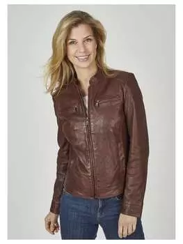 Кожаная куртка 7eleven, цвет dunkelrot