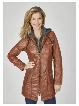 Кожаная куртка 7eleven, цвет tabak