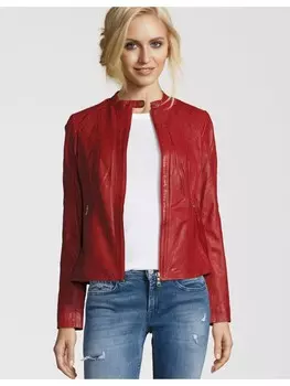 Кожаная куртка 7eleven EMMI, красный