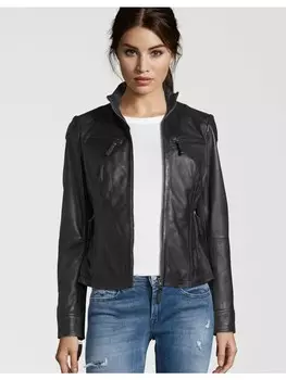 Кожаная куртка 7eleven EVIANA, черный
