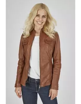 Кожаная куртка 7eleven Felida, коньячный