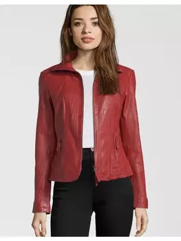 Кожаная куртка 7eleven GRACE, красный