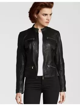 Кожаная куртка 7eleven KATRIN, черный