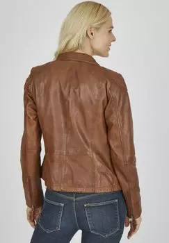Кожаная куртка 7eleven, коричневый