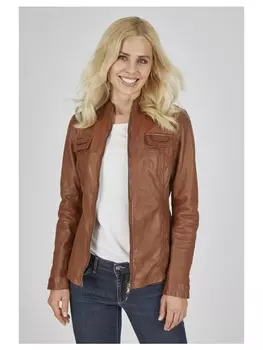 Кожаная куртка 7eleven, коричневый