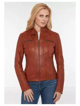 Кожаная куртка 7eleven, коричневый