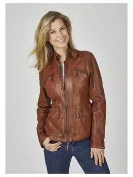 Кожаная куртка 7eleven, коричневый