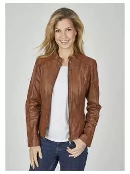 Кожаная куртка 7eleven, коричневый