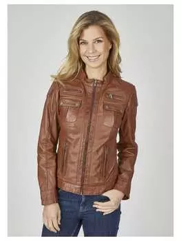 Кожаная куртка 7eleven, коричневый