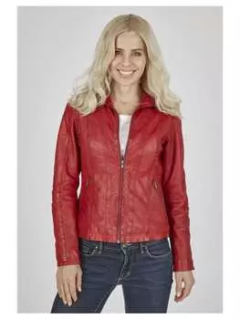 Кожаная куртка 7eleven, красный