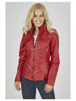 Кожаная куртка 7eleven, красный