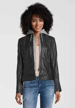 Кожаная куртка 7eleven MARLIES, черный