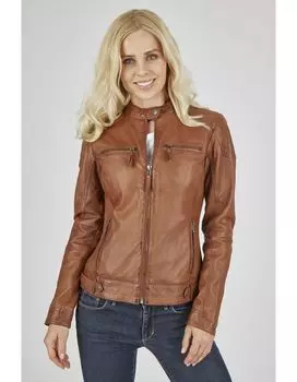 Кожаная куртка 7eleven Marta, коньячный