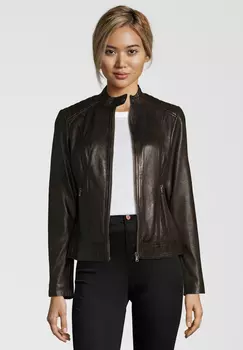 Кожаная куртка 7eleven MARYLIN, темно коричневый