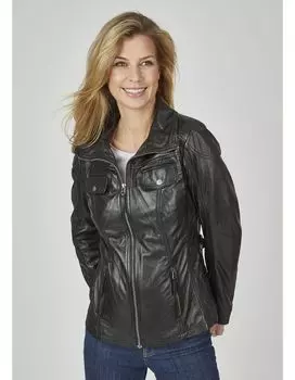 Кожаная куртка 7eleven Merle, черный