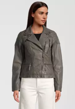 Кожаная куртка 7eleven PADME, серый