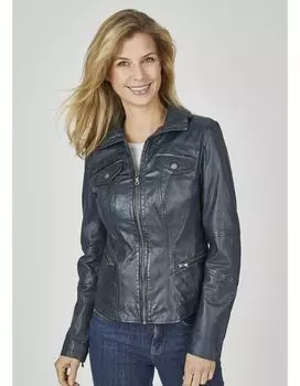 Кожаная куртка 7eleven Ramona, темно синий