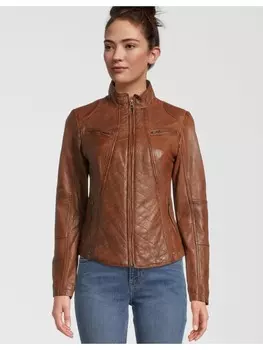 Кожаная куртка 7eleven RENATE, коричневый