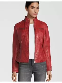 Кожаная куртка 7eleven RENATE, красный