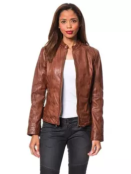 Кожаная куртка 7eleven Rostock, коричневый