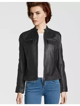 Кожаная куртка 7eleven SALVINA, черный