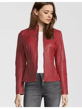 Кожаная куртка 7eleven SUSAN, красный