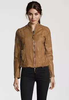 Кожаная куртка 7eleven, светло-коричневый