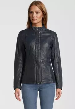 Кожаная куртка 7eleven, темно-синий