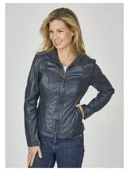 Кожаная куртка 7eleven, темно-синий