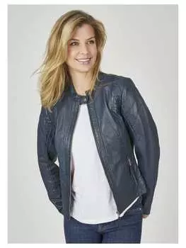 Кожаная куртка 7eleven, темно-синий