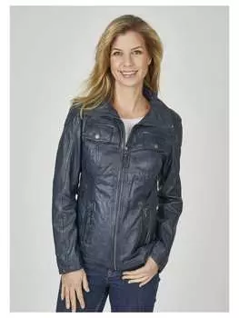 Кожаная куртка 7eleven, темно-синий