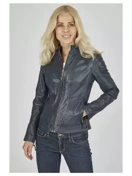 Кожаная куртка 7eleven, темно-синий