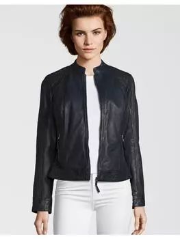 Кожаная куртка 7eleven, темно-синий