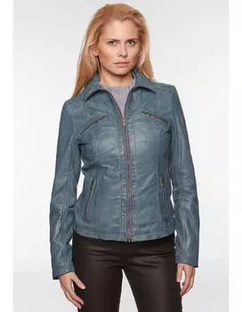 Кожаная куртка 7eleven Vinca, серый