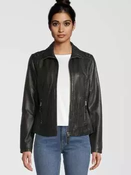 Кожаная куртка agnes 7e 7 Eleven, черный