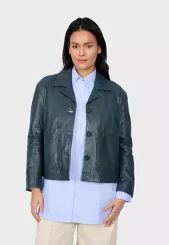 Кожаная куртка ALIA Oakwood, бирюзовый