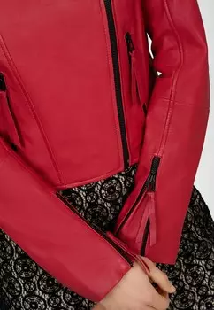 Кожаная куртка ALINA Ricano, красный