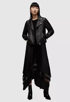 Кожаная куртка AllSaints, черный