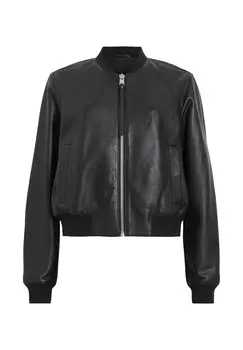Кожаная куртка AllSaints, черный
