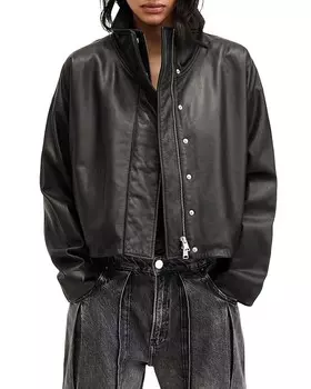 Кожаная куртка ALLSAINTS Ryder, черный