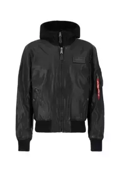 Кожаная куртка Alpha Industries " Alpha Industries Мужчины - Кожаные и веганские куртки MA-1 D-Tec FL ", черный