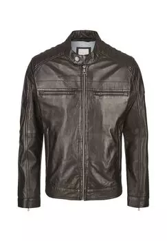 Кожаная куртка Амадео bugatti, черный