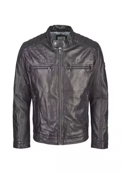 Кожаная куртка Амадео bugatti, темно-синий