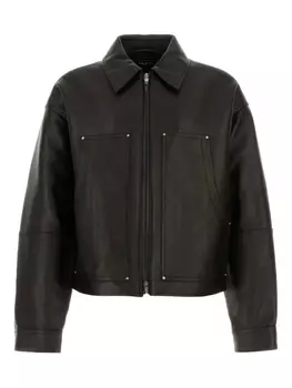 Кожаная куртка АМИРИ Amiri, черный