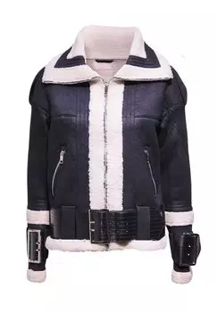 Кожаная куртка ANANY, черный