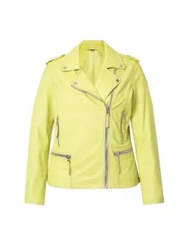 Кожаная куртка Angel of Style Lederjacke, цвет limettengrn