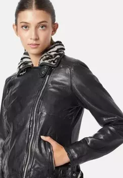 Кожаная куртка ANIMAL PRINT Freaky Nation, черный