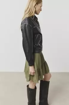 Кожаная куртка Answear Lab, черный