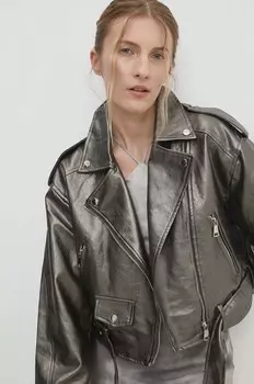 Кожаная куртка Answear Lab, золотой